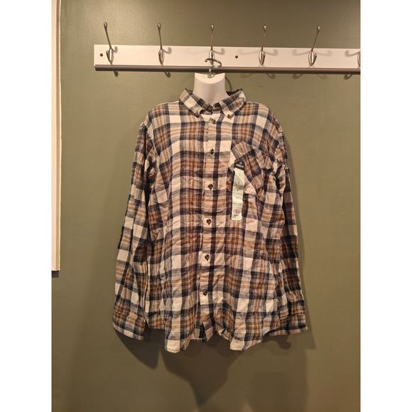 Other - magellan plaid flannel top large
